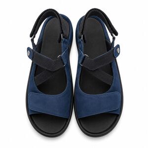 Comfort Walking Blue Nubuck Ankle Strap Sandals EU 42 US 11 Wolky Lisse Casual